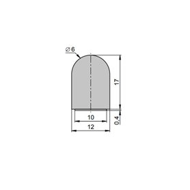 S10332-00001 SOMMER Profilo paraspigoli, 6 m, nero