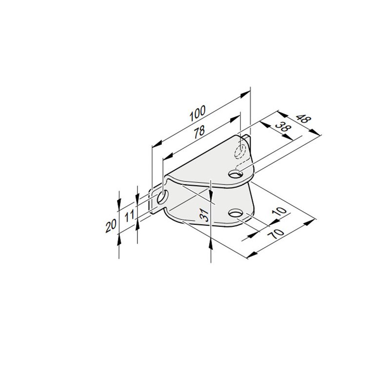 12294V002 SOMMER Staffa dell’anta, acciaio inox