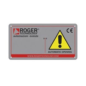 R99/C/001 ROGER Tabella Segnaletica "Automatic opening"