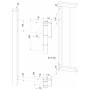 MAMMOTH180-9005 LOCINOX Cerniera auto-chiudente a 180° con ammortizzatore idraulico brevettato 150 Kg Ral 9005 - max 1500 mm