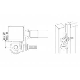 RHINO-9005 LOCINOX Chiudi cancello idraulico apertura 180° con velocità e scatto finale regolabili 150 Kg Ral 9005 - max 1500 mm