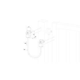 U-SAFE LOCINOX Cavo Di Sicurezza In Acciaio Inox Per Cancelli Fino A 500 Kg EN 12604